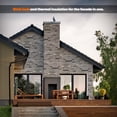 thumbnail image 4 of Izodekor 3D Brick Effect Wall Panels - Cladding, Stone Look, Styrofoam Facing for Living Room, 19x39 in, 3Pieces, Path Of Gray SL-1926, 4 of 11