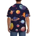 thumbnail image 3 of Fotbe Space Planet Camisa Estampada de Manga Corta para Hombre, Casual de Verano, Estilo Playero, Sin Arrugas-XX-Large, 3 of 5