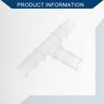 thumbnail image 4 of Unique Bargains Vacuum Tubing Connector 9/16" T Shaped 3 Way Vacuum Tubing Connector Car Plastic Clear 5pcs, 4 of 7