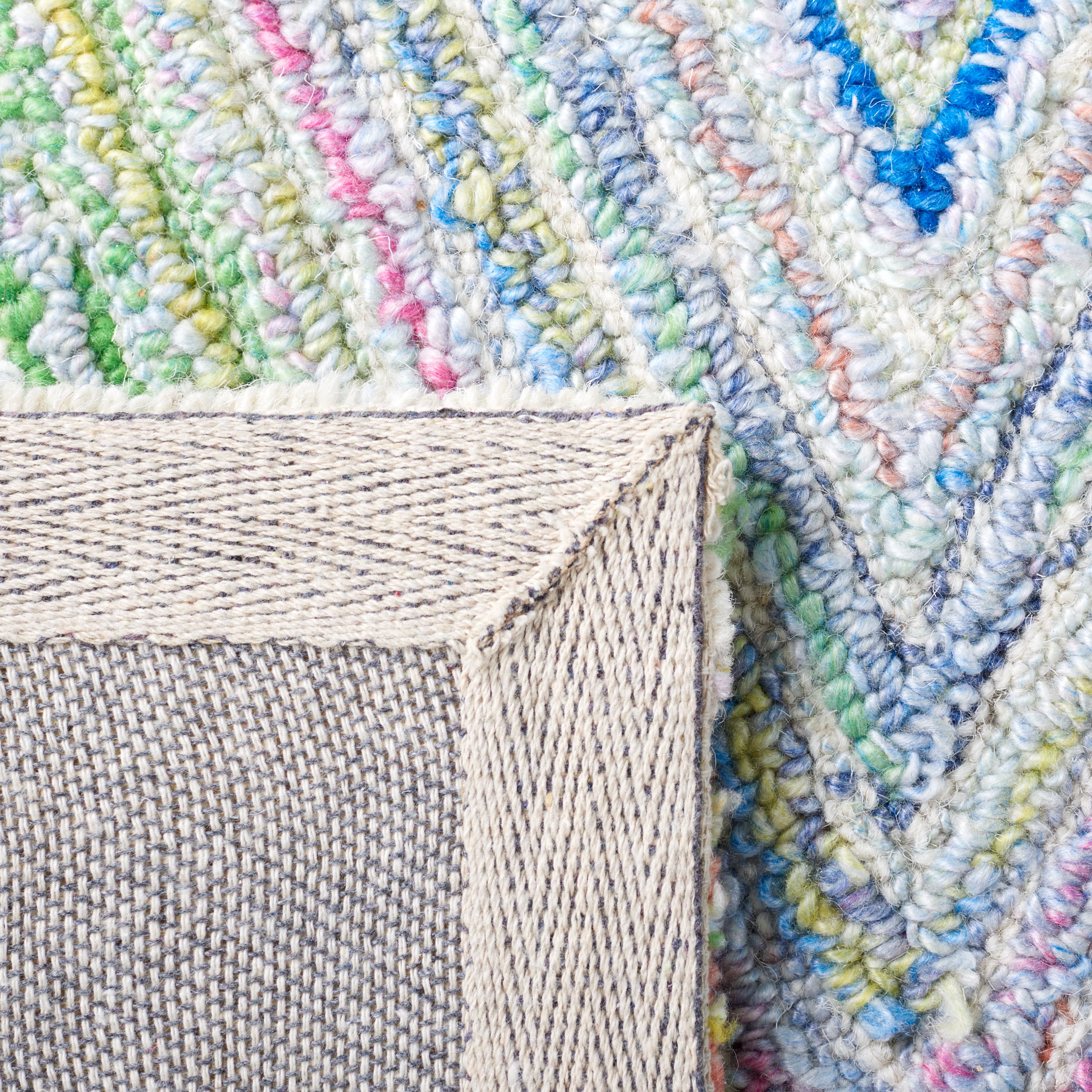 Safavieh Metro Bronte Diamond Runner Rug, Blue/Green, 2'3" x 9'