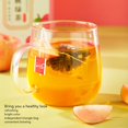 thumbnail image 4 of Peach Flavor Tea Bags Individually Packaged Healthy Natural Green Tea 24 Pack 72g, 4 of 4