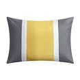 thumbnail image 4 of Chic Home CS1645-US Ensemble de Literie Brodé Color Block avec Draps - Jaune - Grand - 10 Pcs, 4 of 5