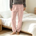 thumbnail image 5 of Maplenight Fleece Pajama Pants for Women Soft Jogger Lounge Pants Elastic Waist Casual Loungewear Sleep Bottoms, 5 of 5