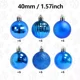 thumbnail image 5 of 36 piezas/caja de bolas navideñas de 4 cm, adornos para árbol de Navidad, colgantes, decoración de fiesta para el hogar, festival, suministros de regalo, 5 of 5