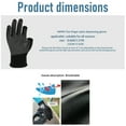 thumbnail image 5 of KkaFFe Non-Slip Half-Finger Exercise Gloves Lightweight Men and Women Breathable Outdoor Gloves for Construction Nylon Fitness Cycling Motorcycle Gloves Black,1 Pair, 5 of 7