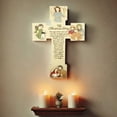 thumbnail image 6 of 9.8" Nativity Wall Cross Set with Christmas Story - Hand-Painted Holy Family Statue for Catholic Homes, Rooms, Churches & Religious Gift Giving (Cream), 6 of 10