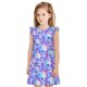 thumbnail image 1 of Fotbe Blue Skull Daisy Vestido de Dormir para Niñas de 3 a 10 Años, Mangas Cortas, Estilo Princesa, Pijama Camisón con Mangas Voladas-XX-Large, 1 of 6