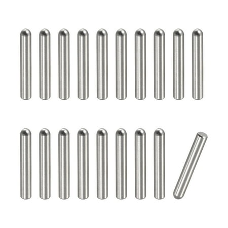 

2.2x14mm Dowel Pins 50 Pack Round Head Flat Chamfered End Dowel Pin
