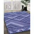 thumbnail image 3 of Ahgly Company Machine Washable Indoor Square Transitional Deep Periwinkle Purple Area Rugs, 7' Square, 3 of 7