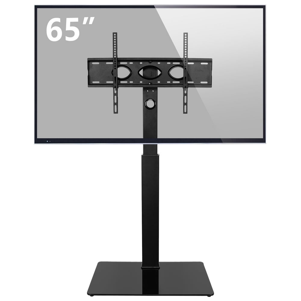 Corner Floor TV Stand with Swivel Mount Bracket for TVs up to 65