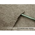 thumbnail image 2 of Aiking Home Pure 100% Faux Linen Window Valance - Size 56 inch x 16 inch, Wheat, 2 of 4