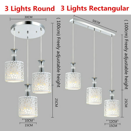 110-220V 3 Lights Modern Petal Ceiling Light LED Pendant Lamp ...