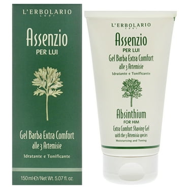 LErbolario Extra Comfort Shaving Gel - Absinthium , 5.07 oz Shave Gel
