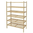 thumbnail image 2 of Tidyliving 3 tier bamboo shoe rack, stackable, 2 of 4