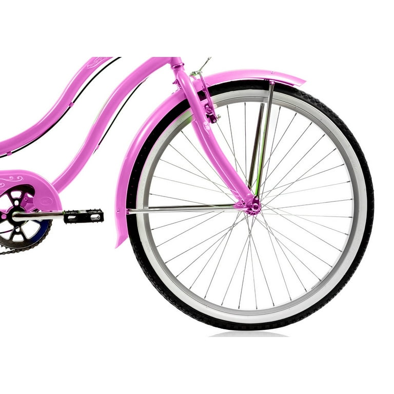 Free Shipping! Wonder Wheels 26 In. Pink Beach Cruiser Shimano 7