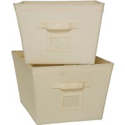 Mainstays 2-pack Large Bins, Natural