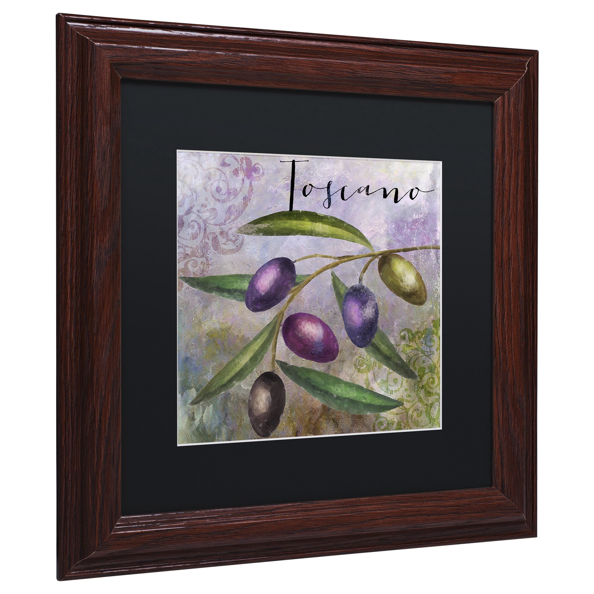 Trademark Fine Art "Olivia II" Canvas Art by Color Bakery Black Matte, Wood Frame