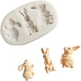 thumbnail image 3 of DPTALR Silicone Chocolate Baking Mold Cake Decoration Rabbit Bunny Cake Mould, 3 of 9