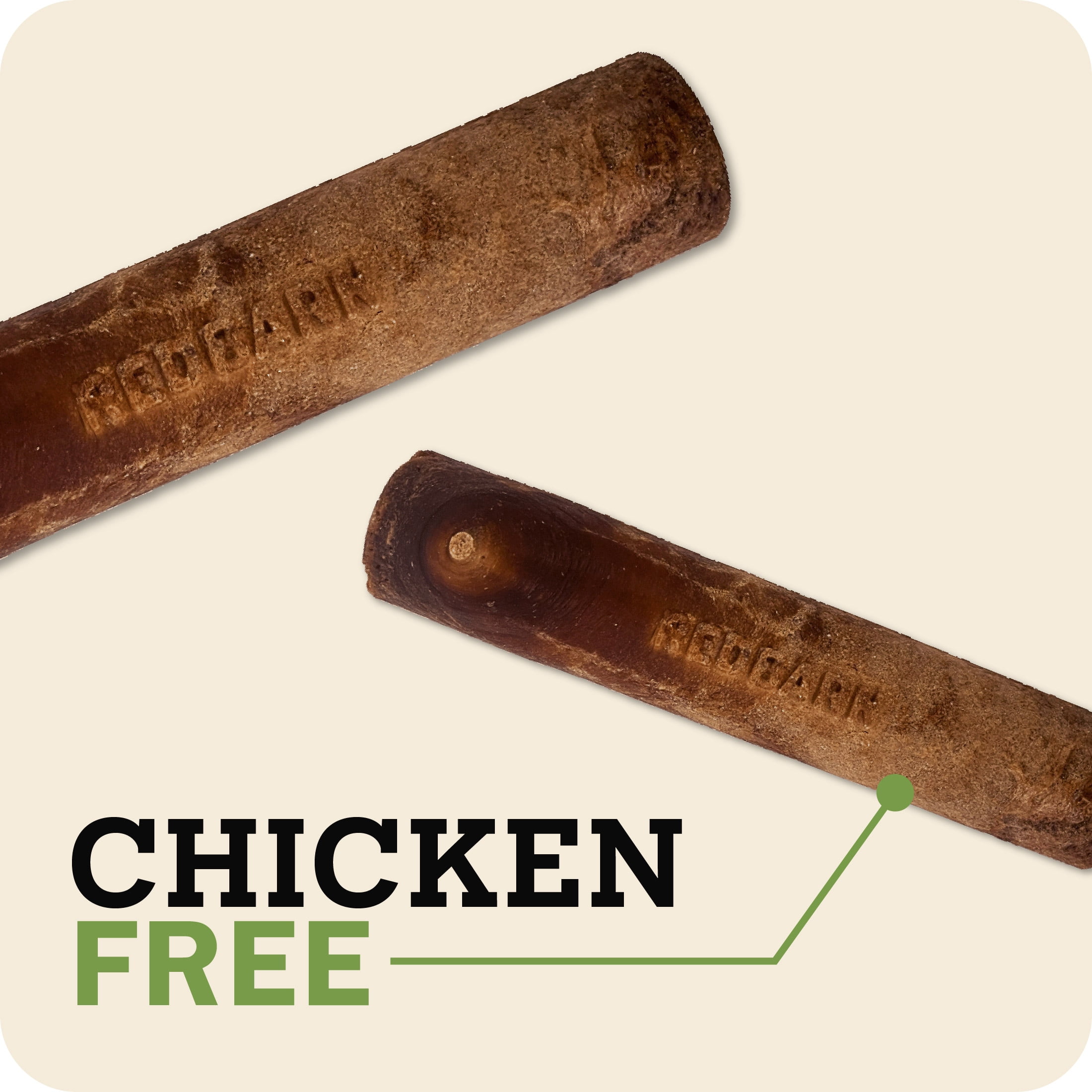 Redbarn Dur-A-Bulls Dog Chews, Medium Stick Hickory BBQ Flavor, 5-Count