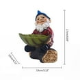 thumbnail image 4 of Gnome Birdfeeder Statue Resin Crafts Ornaments Woodland Garden Lawn Porch, 4 of 11