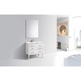 thumbnail image 6 of Kubebath Eiffel 36'' High Gloss White Vanity W/ Quartz Counter Top, 6 of 7
