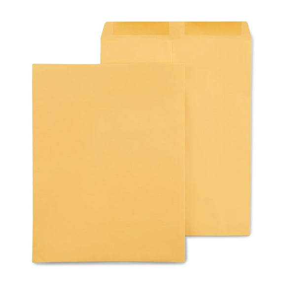 Staples Gummed Catalog Envelopes 12" x 15.5" Brown 200/Carton ST50166VS