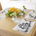 thumbnail image 4 of Ambesonne Adventure Place Mats Set of 4, Explore the World, Standard Size, Black White, 4 of 6