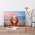 thumbnail image 6 of "I Can Only Imagine" Christian Canvas Wall Art with Cross & Praying Hands on Beach Sunset, Inspirational Scripture Decor for Living Room, Church or Prayer Space, 6 of 8