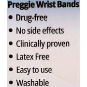 Three Lollies Queasy Wrist Bands - Natural Nausea Relief & Sickness Prevention - Travel & Motion Sickness Bands - Relief from Nausea - White - 1 ct (2 Wrist Bands)