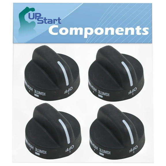 4 Pack 8273103 Range Burner Knob Replacement for Amana Agr5630bds1, Whirlpool Wp8273103, Whirlpool 8273103, Whirlpool Sf368leps0, Whirlpool Sf368leps1, Whirlpool Sf368lepb0, Whirlpool Sf368lepb1