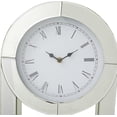 thumbnail image 4 of Wood Mirrored Pendulum Clock, 12" x 5" x 24", Silver, 4 of 8