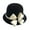 FA, variant on Clearance! Baberdicy Women's Autumn and Winter Bow Knot Round Top Casual Fisherman's Basin Cap Small Bowler Hat Aa