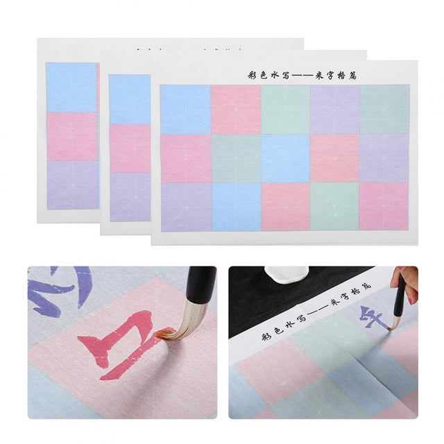 3 Uds Paño de Escritura Al Agua ANGGREK Pinceles de Colores Práctica Rompecabezas Educativo para Niños Pequeños