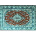 thumbnail image 1 of Ahgly Company Indoor Rectangle Persian Light Blue Traditional Area Rugs, 8' x 12', 1 of 4