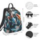 thumbnail image 2 of Balery Cute Koi Fish Serenity Mochila ligera para hombre y mujer: duradera e impermeable, ideal para la escuela, el trabajo, viajes y uso diario., 2 of 7