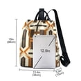 thumbnail image 3 of FORMRS Women's Travel Backpack Purse Anti-Theft Hidden Pockets Casual Shoulder Bag, Beige Geometric, 3 of 7