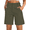Army Green, variant on Pinspark Women's Hiking Cargo Shorts Quick Dry Work Summer Shorts for Women Golf Travel Athletic with Zipper Pockets