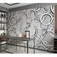 thumbnail image 6 of Tiptophomedecor Abstract Wallpaper Wall Mural - Vicious Circles, 6 of 7
