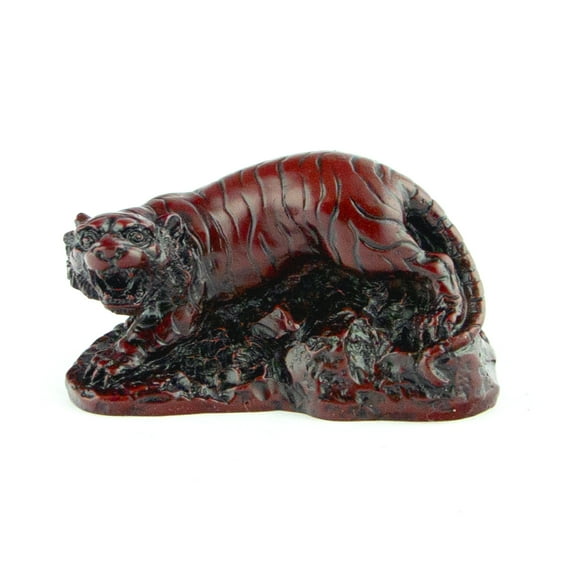 3" Red Chinese Horoscope Tiger Statue Figurine