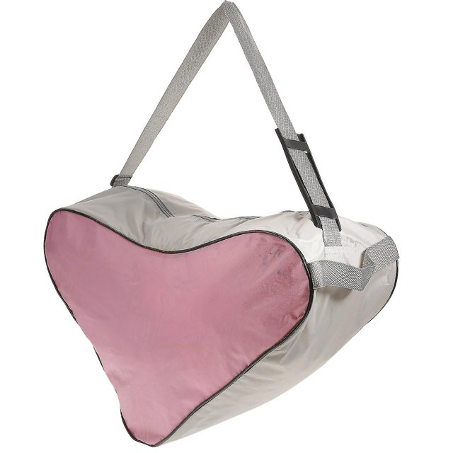 Bolso de mano de tela de malla, bolso triangular para patinaje, bolso de hombro, paquete de alta capacidad (rosa)