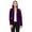 Eggplant, variant on Women's Casual Long Sleeves Office Workwear Solid Blazer Jacket S-3XL