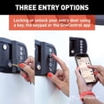 thumbnail image 4 of Lippert Components Entry Door Lock 2022119636 Paddle Type; With Dead Bolt; Keyless Entry Handle With Bluetooth Technology Via OneControl App/Keyed/Keypad; Fits Standard Latches; Right Hand; Black, 4 of 6