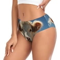 thumbnail image 2 of Fotbe Daisy Meadow Cow Calzones Estampados para Mujer – Ropa Interior de Algodón, Cómoda, Suave y Elástica-Small, 2 of 6