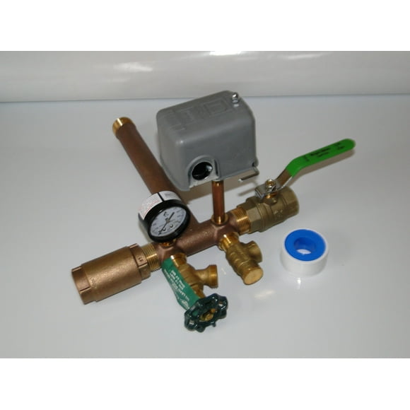 1 x 11 Tank Tee Kit with VALVES Installation Water Well Pressure Tank SQUARE D 40/60 M4 Low pressure cut-off switch NO LEAD