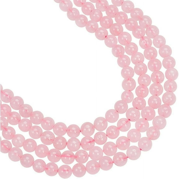 120 Pcs 6mm Natural Rose Quartz Beads Round Pink Loose Beads Gemstone Beads Lucky Chakra Beads