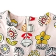 thumbnail image 4 of Odeerbi Girls 2025 Long Sleeve Floral Round Neck Dress Turban Two Piece Muslim Children's Clothing, 4 of 9