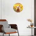 thumbnail image 3 of Non-Ticking Silent Wall Clocks Battery Operated Personalized Decor Clock for Living Room,Bedroom-Cute Piglet Standing In Sunflower Field(10inch), 3 of 4