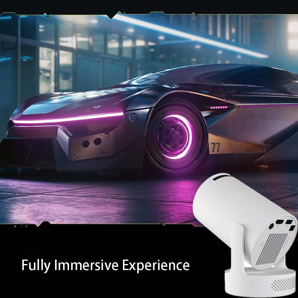 Panefright Halloween Projector, Mini Portable Projector, 4k With Wifi6 & Bluetooth 5.4, 5w Hifi Speaker, Auto Vertical Keystone, 180° Rotatable for Home, Bedroom & Outdoor Fun