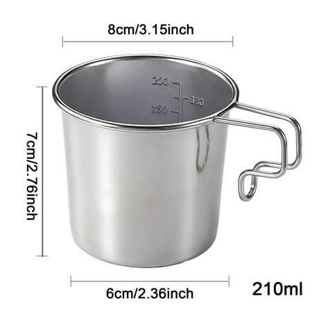 

Outdoors Glacier Stainless Cup Lightweight Compact Camping Cup for Coffee Mug