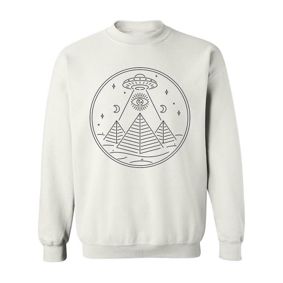 Alien Mystery On Egypt Design Sweatshirt Women -Image by Shutterstock, Female Medium